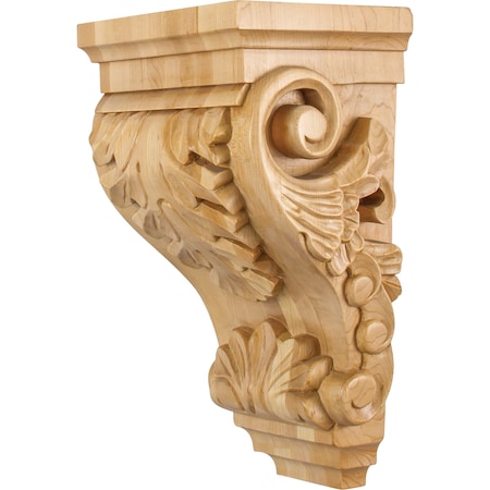 Hardware Resources 8-1/4" Wx6-1/2"Dx14"H Maple Acanthus Corbel CORB-4MP